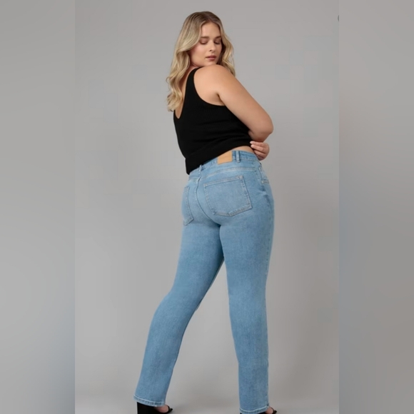 LOLA JEANS DENVER-DS High Rise Straight Jeans, Size 38, NWT - Picture 2 of 13